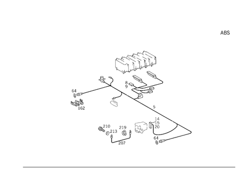 Anti-Lock Braking System for 1993 Mercedes-Benz 500E #1