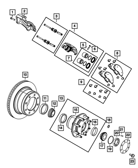 Rear Brakes for 2023 Ram 2500 #0