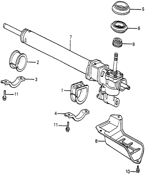 P.S. Gear Box for 1984 Honda Accord #0
