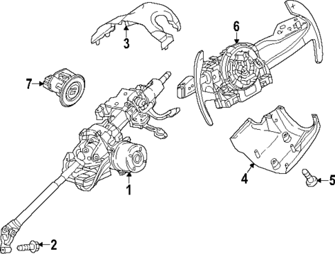 Steering Column Components for 2023 Dodge Hornet #0