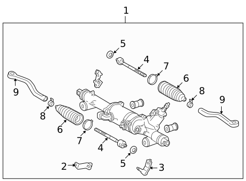 Steering Gear & Linkage for 2009 Lexus GS450h #0