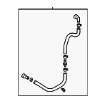 25436CL000 - Cooling System: Lower Hose for Hyundai: Santa Fe Image