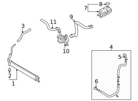 Inverter Cooling Components for 2022 Hyundai Santa Fe #0