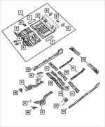 68276318AD - : Rear Floor Pan for Mopar Image