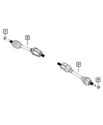 68586398AA - Differential and Drive Line: Axle Half Shaft, Right for Mopar Image image