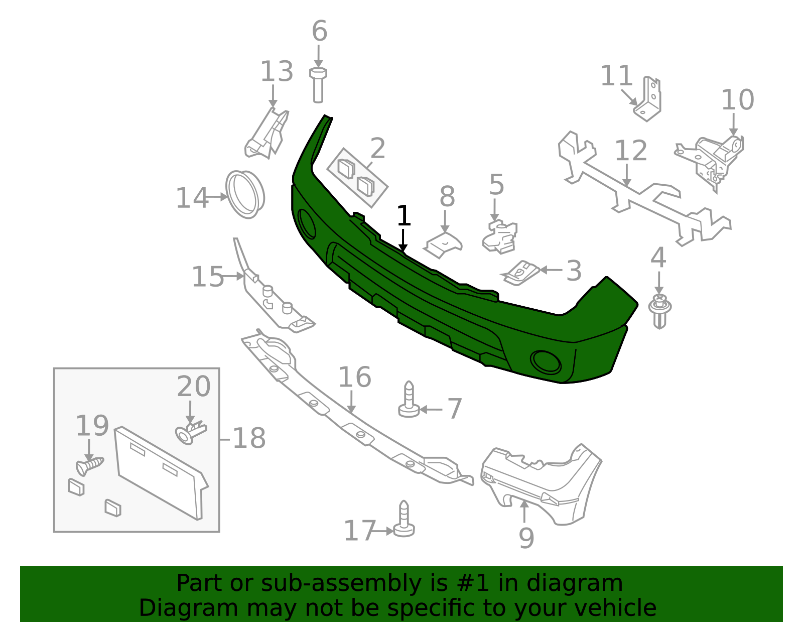 書22 2009-2021 Nissan Frontier Bumper Cover 62022-ZL00B | OEM