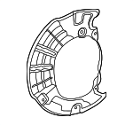 2324217700 - Brakes: Splash Shield for Mercedes-Benz Image