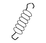 1K0881095 - Body: Tension Spring for Volkswagen: Eos, Golf, Golf R, GTI, R32, Rabbit Image