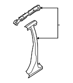 32007401 - Body: Center Pillar for Saab: 9-2X Image
