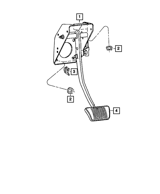 « 52124732AD – Brakes : Non Ajustable Ensemble De Pedale pour Mopar Image »