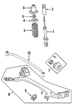 4840147010 - Suspension: Shock Mount for Toyota Image