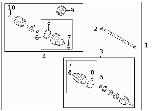 CV Boots & Related Components for 2006 Cadillac DTS #0