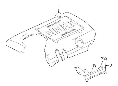 Engine Appearance Cover for 2009 Jaguar XK #1