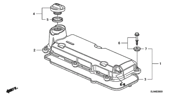 Cylinder Head Cover for 2007 Honda Fit #0