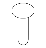 1249205123 - Body: Door Trim Panel Screw for Kia: Amanti, Borrego, Cadenza, Carnival, EV6, EV9, Forte, Forte Koup, Forte5, K4, K5, K900, Niro, Niro EV, Optima, Rio, Rio5, Sedona, Seltos, Sorento, Soul, Soul EV, Sportage, Stinger, Telluride Image