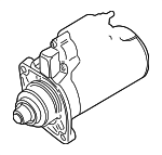 20911024AX - Electrical: Starter for Volkswagen: Beetle, Cabrio, Corrado, EuroVan, Golf, Jetta, Passat Image