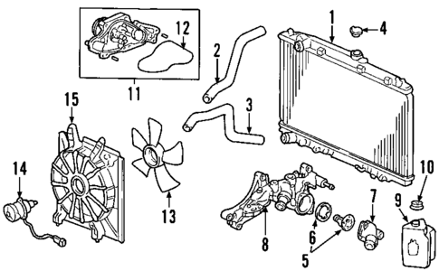 Water Pump for 2005 Honda Odyssey #1