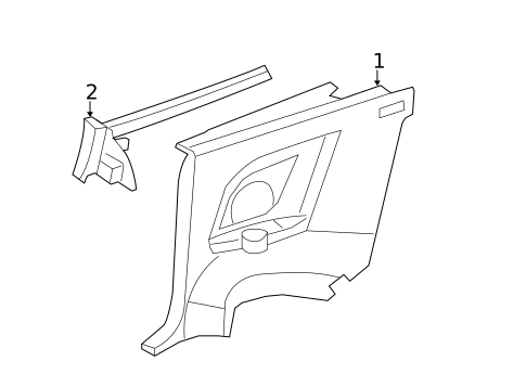 Glass & Hardware for 2010 Chrysler Sebring #1