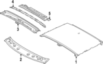 67154XG050 - Body: Roof Panel for Kia: EV6 Image