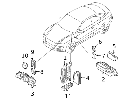 Fuse & Relay for 2010 Audi Q5 #1