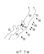 57009705AA - Fuel and Accelerator Pedal: Fuel Supply Tube for Mopar Image