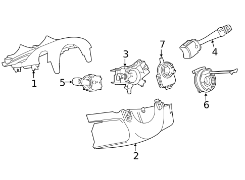 Shroud, Switches & Levers for 2014 Chevrolet Volt #0