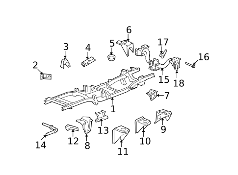 Frame & Components for 2007 Dodge Ram 1500 #2