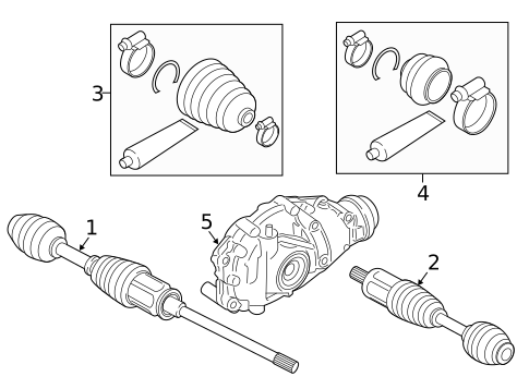 Drive Axles for 2011 BMW 550i xDrive #0