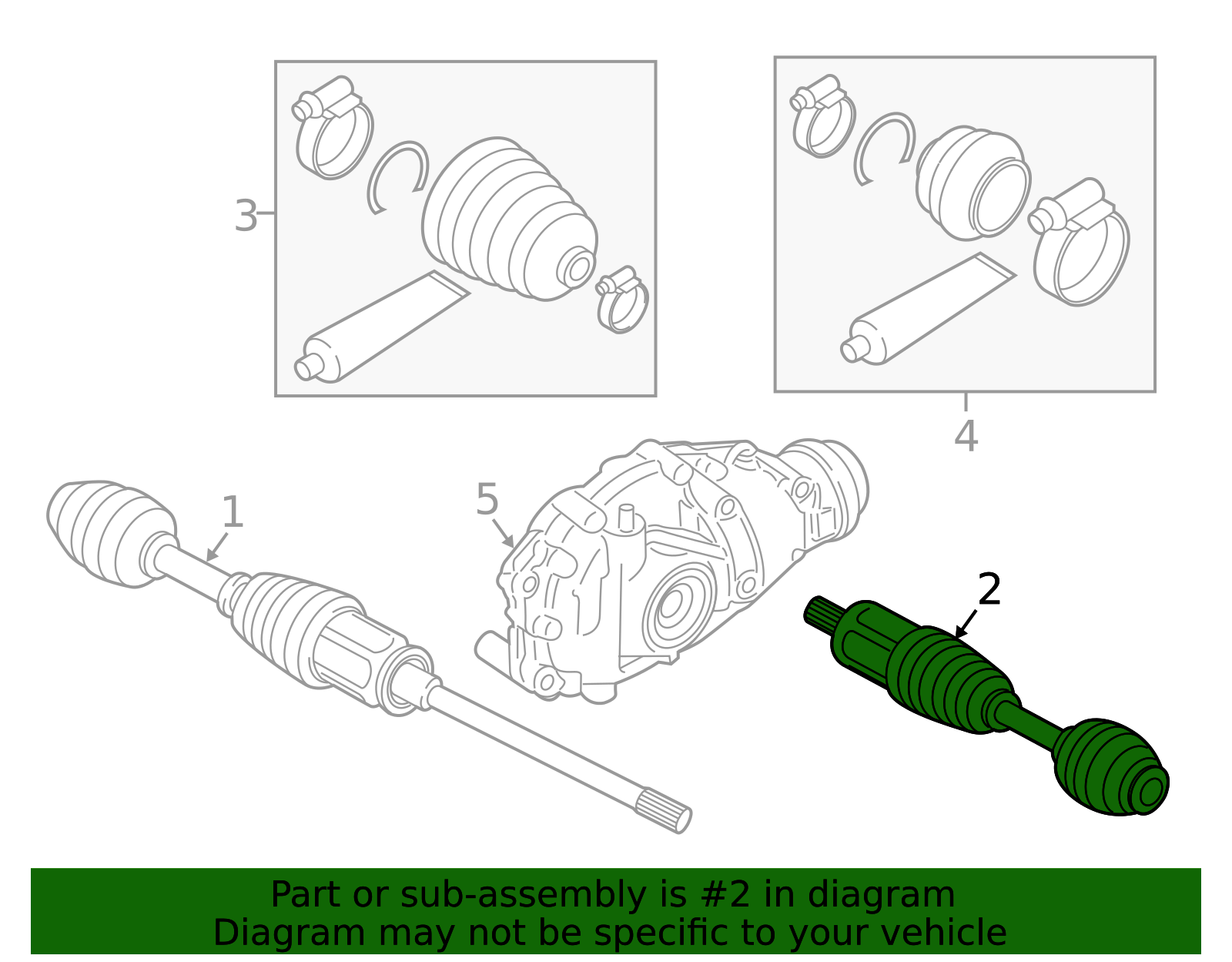 31607618681 - 2011-2019 BMW Cv Axle Assembly (31-60-7-618-681