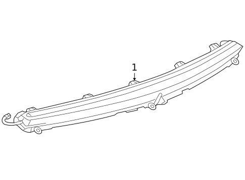 High Mounted Stop Lamp for 2012 Cadillac CTS #2