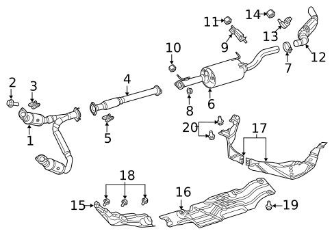 Exhaust Components for 2020 Ram 1500 #1