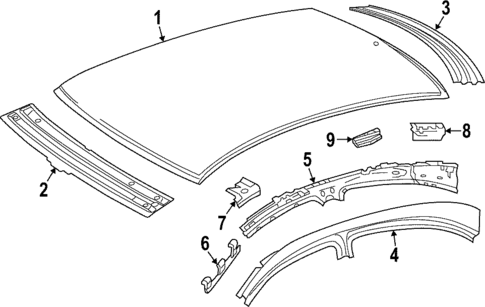 Roof & Components for 2020 Mercedes-Benz AMG&reg; GT 63 S #1