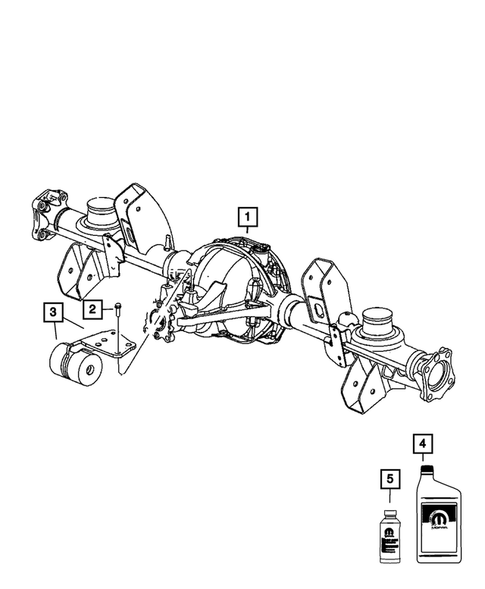 Rear Axle Assembly for 2010 Jeep Commander #0