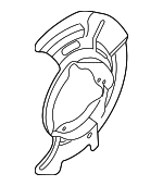 51755F2000 - Brakes: Splash Shield for Hyundai: Elantra, Elantra GT, Ioniq, Veloster Image