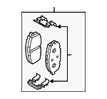 58101G3A00 - : Brake Pads Front for Hyundai Image