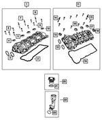 4893800AI - 3.6L Gas; Engine: Cylinder Head Cover for Chrysler: Pacifica, Voyager | Dodge: Durango | Jeep: Gladiator, Grand Cherokee, Grand Cherokee L, Grand Cherokee WK, Wrangler | Ram: 1500, ProMaster 1500, ProMaster 2500, ProMaster 3500 Image