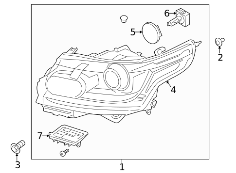 Headlamp Components for 2013 Land Rover Range Rover #0
