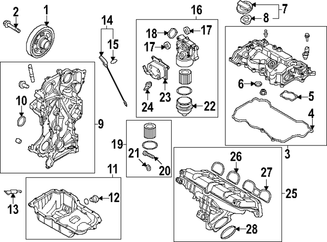 263002M825 - : Filter Assembly for Hyundai Image
