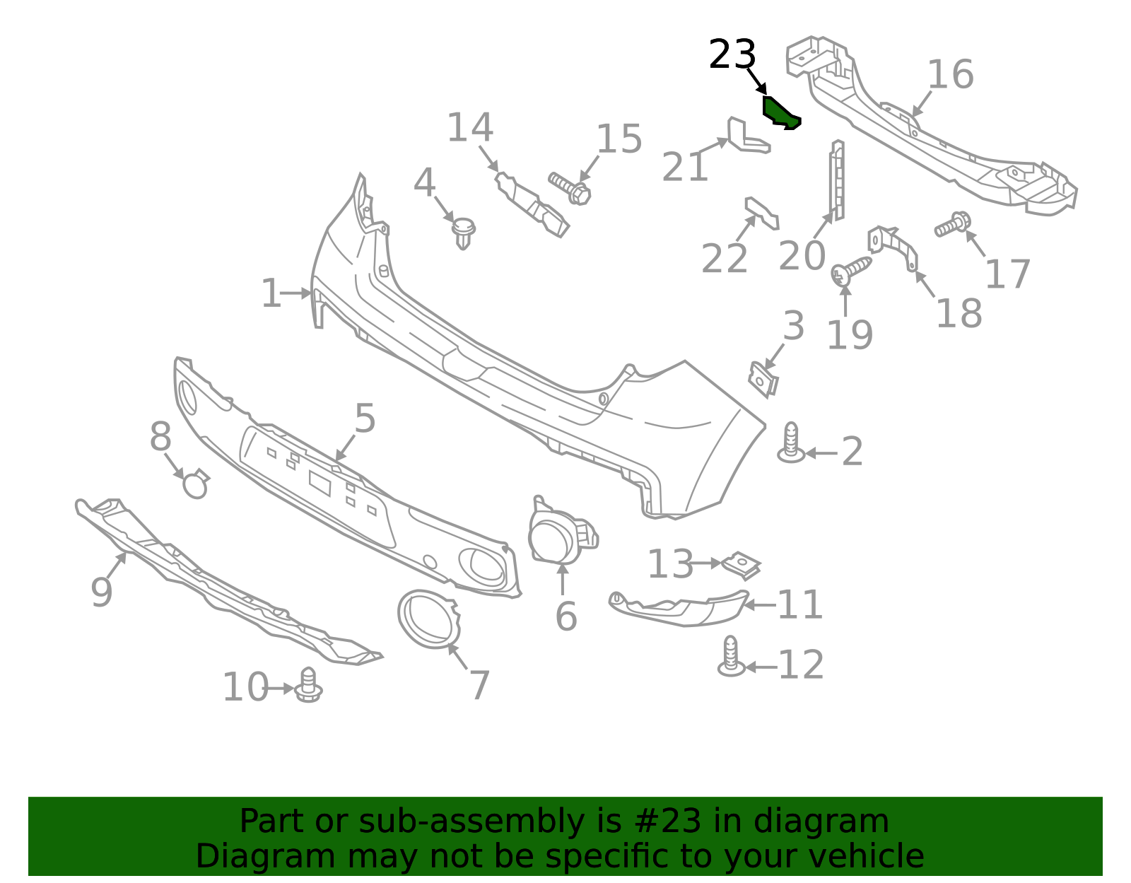 2017-2019 Kia OEM NEW 2017-19 Kia Impact Bar Side Bracket-Rear Beam ...
