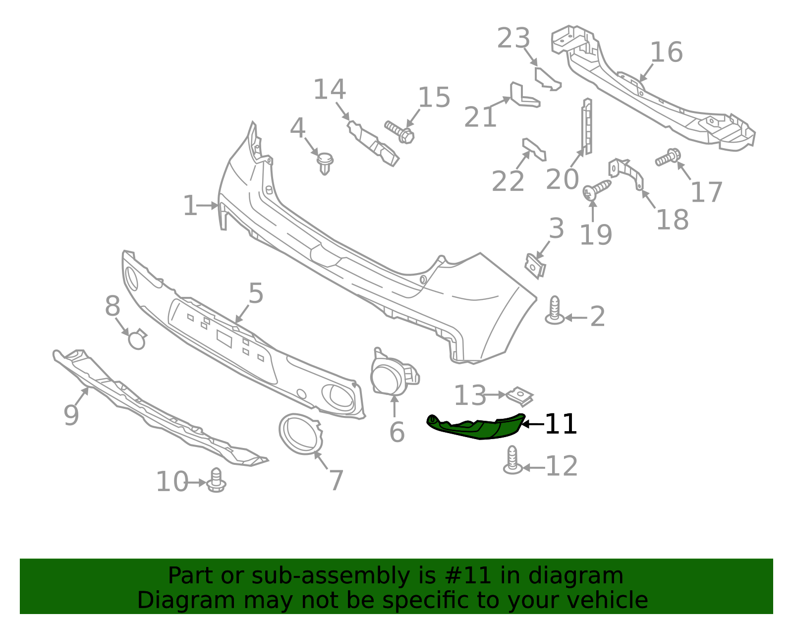 2017-2019 Kia Side Panel - Passenger Side (RH) 86613-B2740 | TascaParts.com