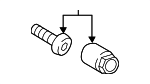 8R0698139801 - Tire &amp; Wheel: Wheel Lug Bolt for Audi Image