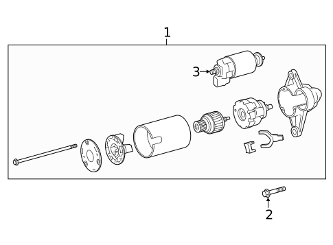 Starter for 2020 Toyota Avalon #1