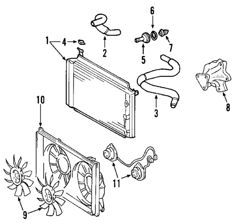 Radiator & Components for 2009 Toyota Camry #2