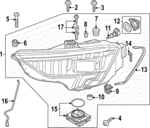 8Y0941036E - : 2022-2024 Audi RS3 - Headlamp Assembly for Audi: RS3 Image