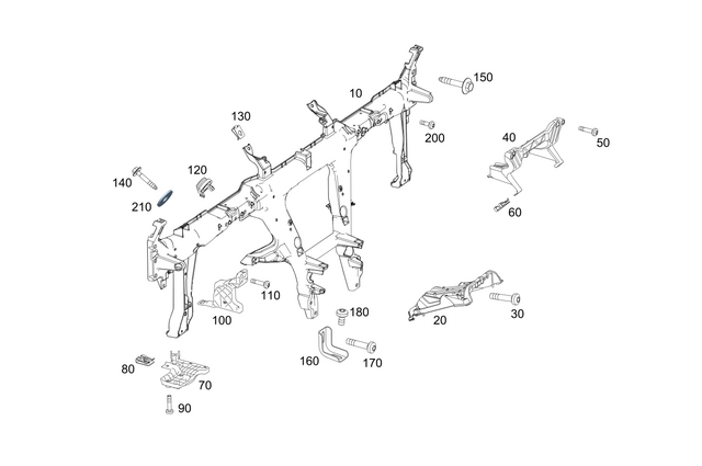 1591 - Cowl, Front Panel: Hexalobular Screw for Mercedes-Benz Image image