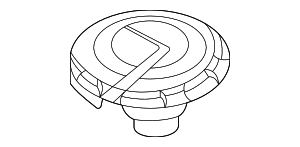 PAB121321C - Cooling System: Engine Coolant Reservoir Cap for Porsche Image