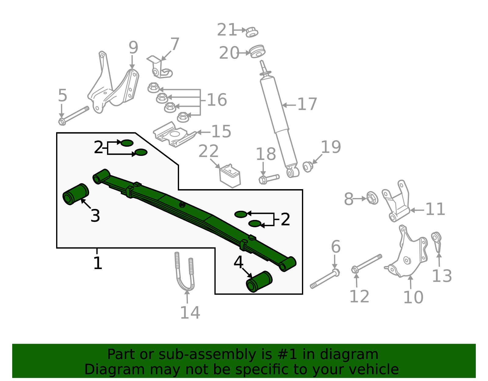 2008-2026 Ford Leaf Spring Assembly 8C2Z-5560-Y | OEM Parts Online