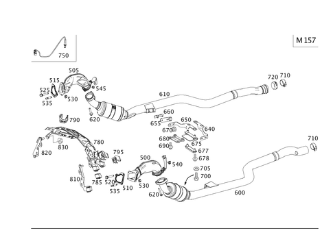 Exhaust System on 8-Cylinder Gasoline Vehicles for 2012 Mercedes-Benz E63 AMG #0