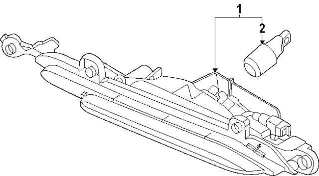 924A4P4500 - : Backup Lamp Assembly for Kia Image
