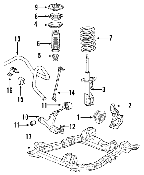 Suspension Components for 2009 Acura RDX #1
